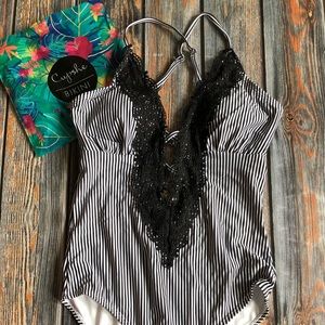Wish You Well Lace One Piece Suit